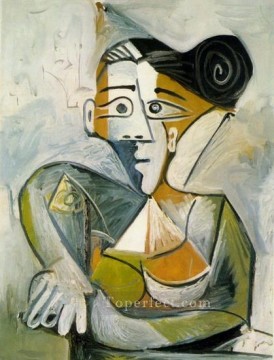 座る女性 1 1938 パブロ・ピカソ Oil Paintings